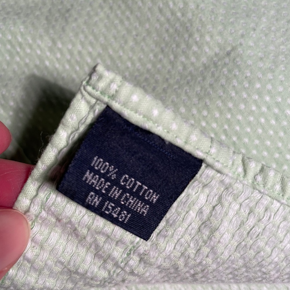 Tommy Hilfiger Mens Long Sleeve Light Green Shirt, Size XL - Picture 11 of 14